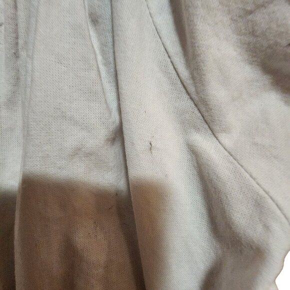 Vintage Girls Smocked Christmas Dress With Santa & Reindeer Embroidery White/Red - Picture 4 of 4